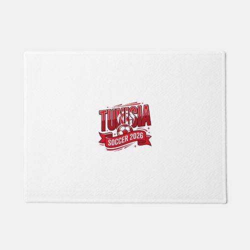 Tunisia Soccer 2026 Soccer Bold Country Typography Doormat