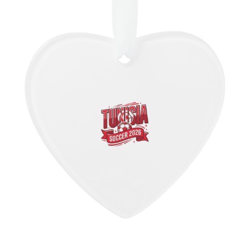 Tunisia Soccer 2026 Soccer Bold Country Typography Ornament