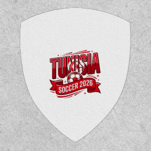 Tunisia Soccer 2026 Soccer Bold Country Typography Patch