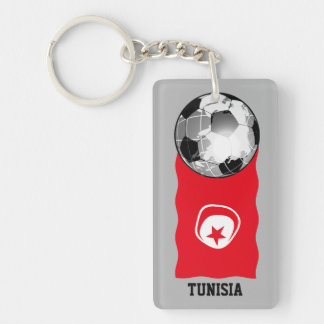 Tunisia Soccer Keychain