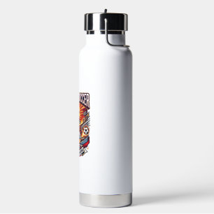 Tunisia Soccer Skeleton Striker Nations Premium Sp Water Bottle