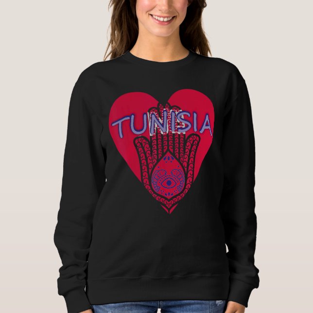 Tunisia souvenir   for men women sweatshirt (Front)