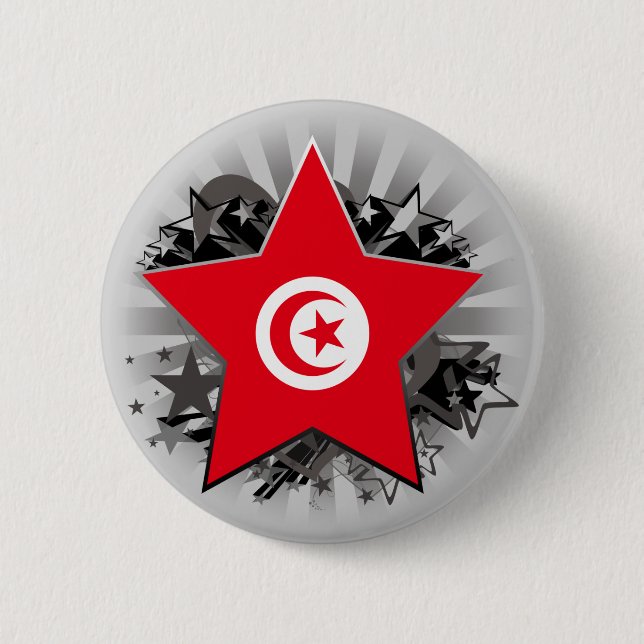 Tunisia Star Button (Front)
