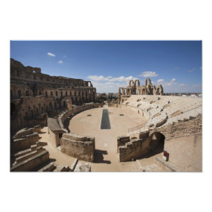 Tunisia, Tunisian Central Coast, El Jem, Roman 6 Photo Print