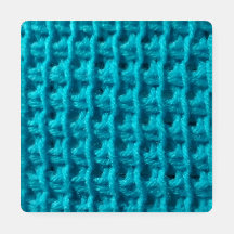 Tunisian Crochet 4-Coaster Set