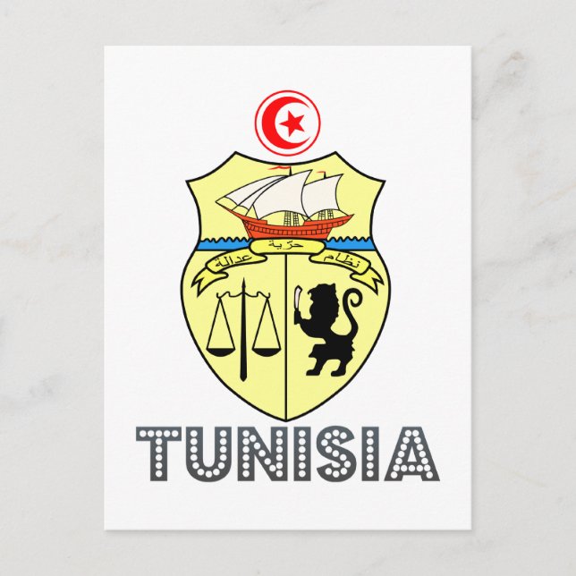 Tunisian Emblem Postcard (Front)