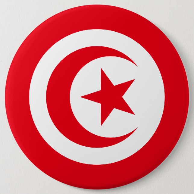 Tunisian Flag Button (Front)