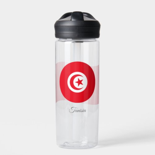 Tunisian Flag Patriotic Tunisia Water Bottle