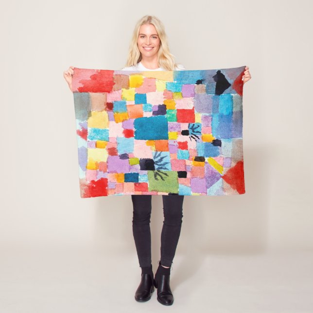 Tunisian Garden, Klee Fleece Blanket (In Situ)