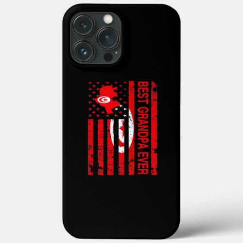 Tunisian Grandpa Tunisia USA American Fathers iPhone 13 Pro Max Case