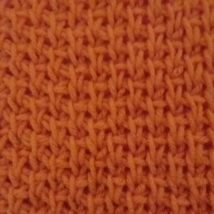 Tunisian Simple Knit Combo Drawstring Backpack