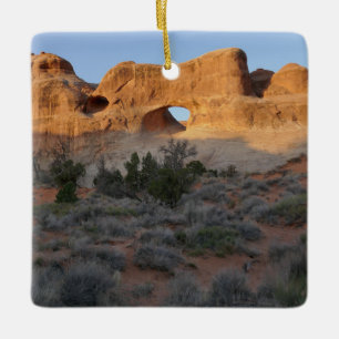 Tunnel Arch in the Morning Ceramic Ornament