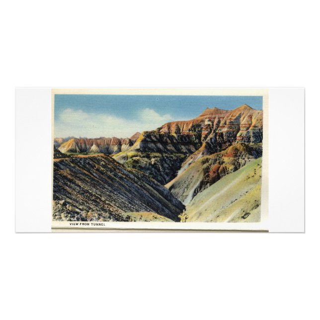 Tunnel Area Badlands of South Dakota Card (Front)