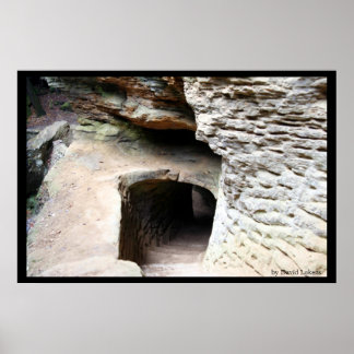 Tunnel at Old Man's Cave Poster