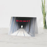 Tunnel Light Card at Zazzle