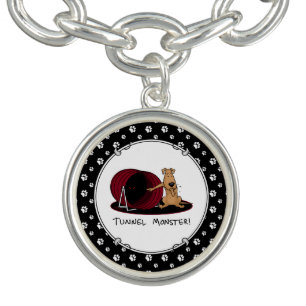 Tunnel Monster - agility scared nervous dog funny Bracelet