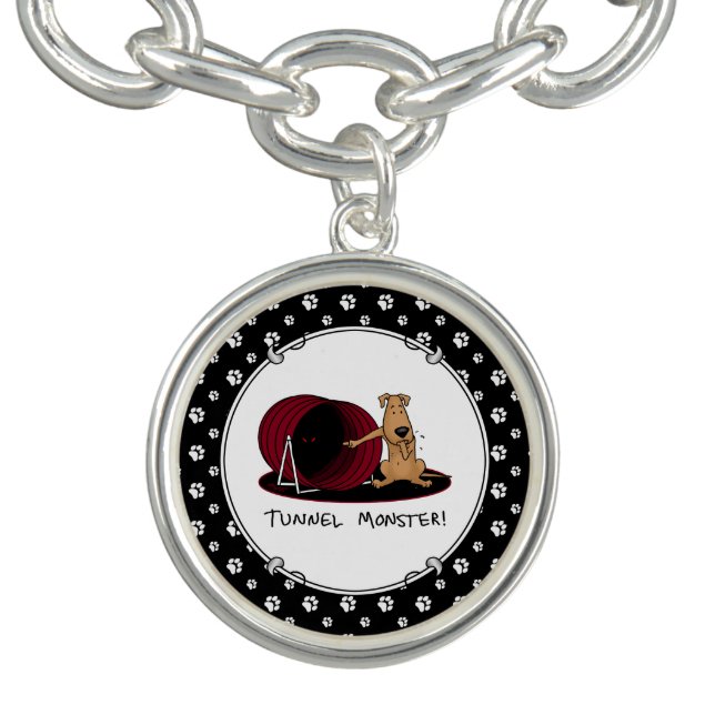 Tunnel Monster - agility scared nervous dog funny Bracelet (Design)