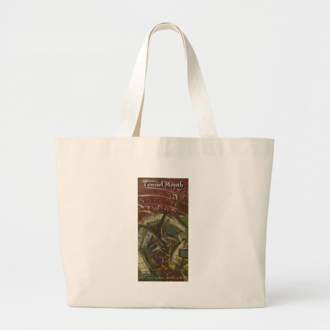 tunnel mouth large tote bag (Front)