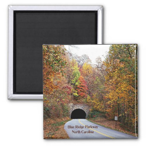 Tunnel on North Carolinas Blue Ridge Parkway Magnet