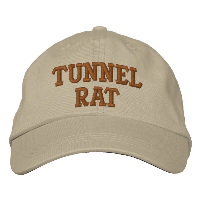 TUNNEL RAT VIETNAM EMBROIDERED BASEBALL HAT (Front)