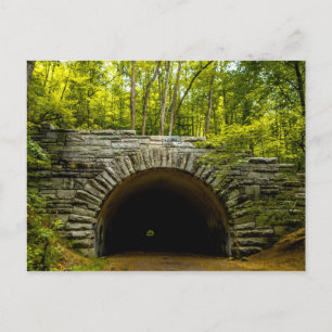 tunnel road to nowhere bryson city nature lake fon postcard