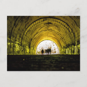 tunnel road to nowhere bryson city nature lake fon postcard