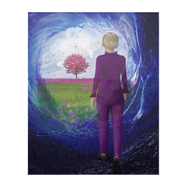 Tunnel To Eternal Life Acrylic Print (Front)