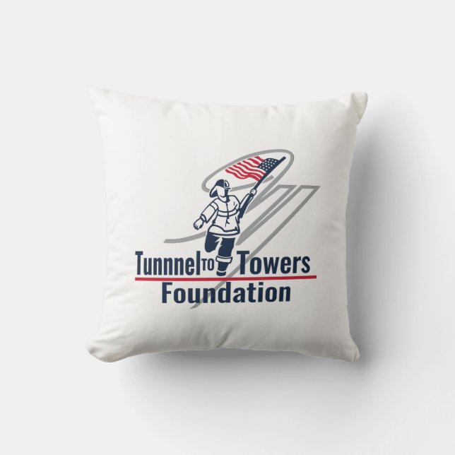 Tunnel to Towers Foundation Throw Pillow (Front)