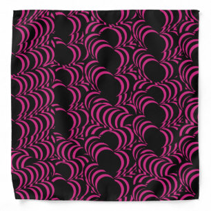 Tunnel Trippy Hypnotic Stripes Print Bandana
