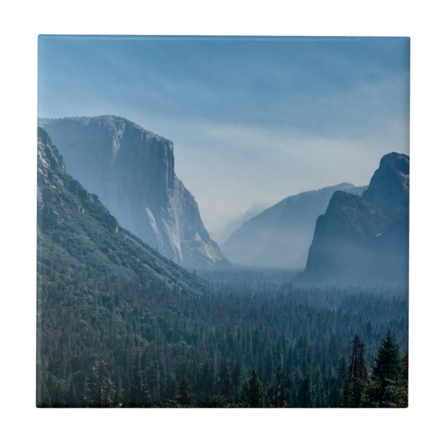 Tunnel View of Yosemite Ceramic Tile (Front)