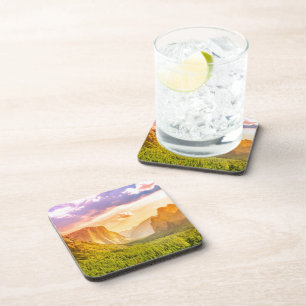 Tunnel View of Yosemite National Park Beverage Coaster