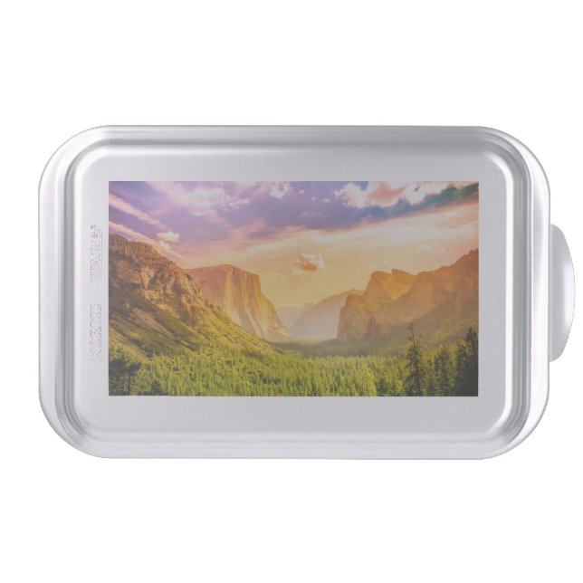 Tunnel View of Yosemite National Park Cake Pan (Front)