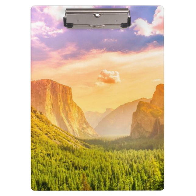 Tunnel View of Yosemite National Park Clipboard (Front)