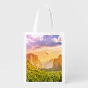 Tunnel View of Yosemite National Park Grocery Bag