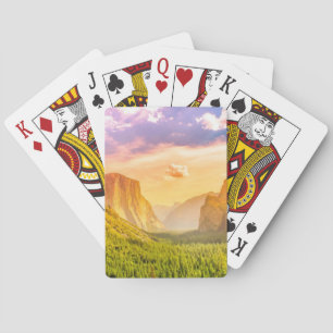 Tunnel View of Yosemite National Park Poker Cards