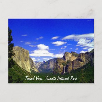 Tunnel View  Yosemite National Park Postcard by runninragged at Zazzle