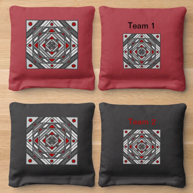 Tunnel Vision Cornhole Bags (Wood)