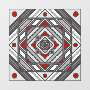Tunnel Vision Mandala Wall Decal