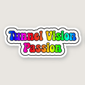 Tunnel Vision Passion Rainbow Neurodiversity Sticker