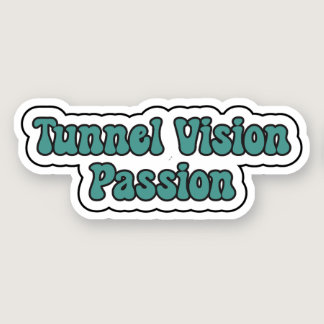 Tunnel Vision Passion Teal Neurodiversity Sticker