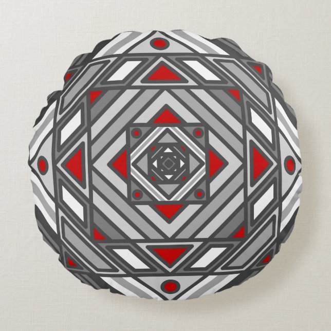 Tunnel Vision Round Pillow (Front)