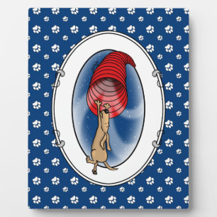 Tunnel Vortex Syndrome - agility fast funny dog Plaque