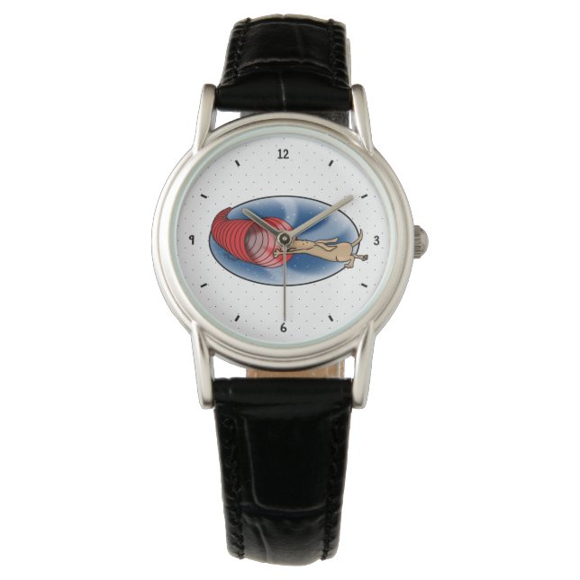 Tunnel Vortex Syndrome - agility fast funny dog Watch (Front)