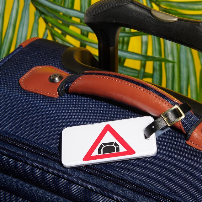 Tunnel Warning Road Sign Traffic Symbol Luggage Tag (Creator Uploaded)