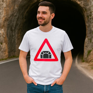 Tunnel Warning Road Sign Traffic Symbol T-Shirt