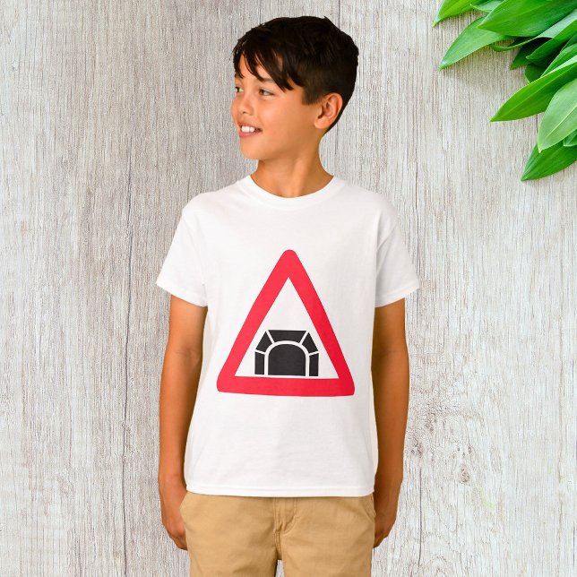 Tunnel Warning Road Sign Traffic Symbol T-Shirt (Creator Uploaded)