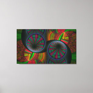 Tunneling Fractal Psychedelic Canvas Print