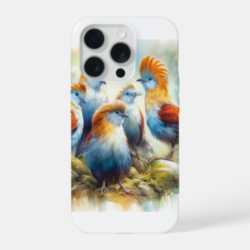 Tunqui Birds Harmony 040624AREF107 _ Watercolor iPhone 15 Pro Case