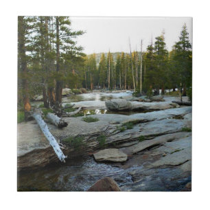 Tuolumne River by Campground, Yosemite, CA Ceramic Tile
