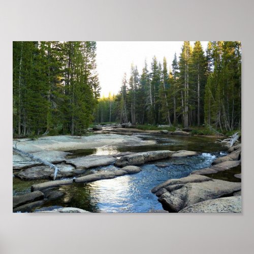 Tuolumne River by Campground Yosemite CA Poster